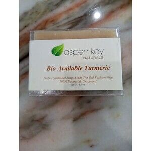 Aspen Kay Turmeric Soap Bar for Body & Face Natural and Organic Ingredients New